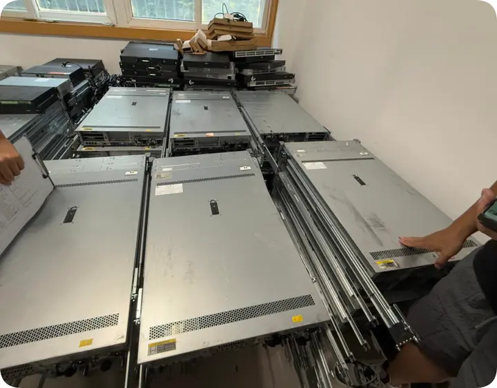On-site inventory verification during enterprise server recovery