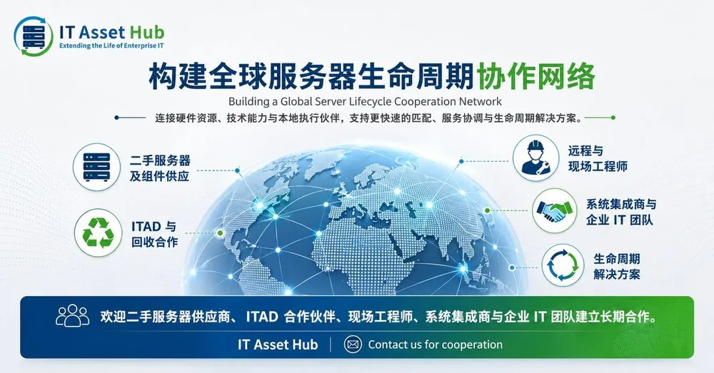 Building a global server lifecycle cooperation network Chinese poster