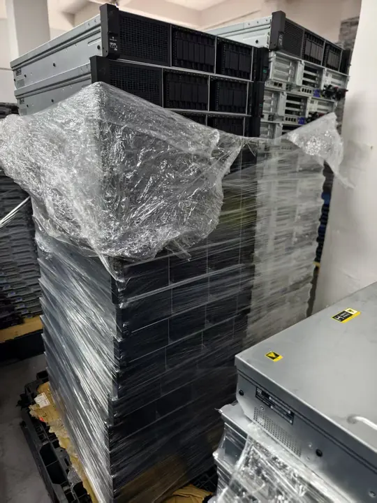 Batch inventory of HPE ProLiant DL380 Gen10 barebone servers prepared for testing and allocation