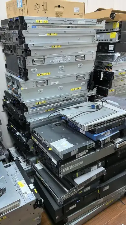 Batch of retired servers and network equipment for asset classification
